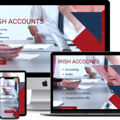 web designers dublin - accountants website